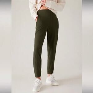 Athleta Women's Green Brooklyn Heights High Rise Jogger Aspen Olive Size 16